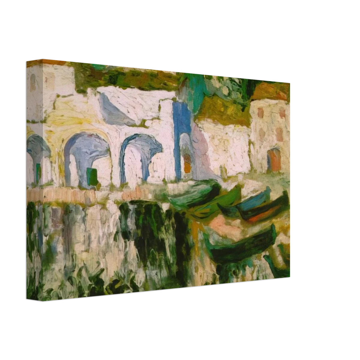 VIEW OF PORTDOGUE PORT ALUGER Canvas | Salvador Dali Canvas | Salvador Dali Store
