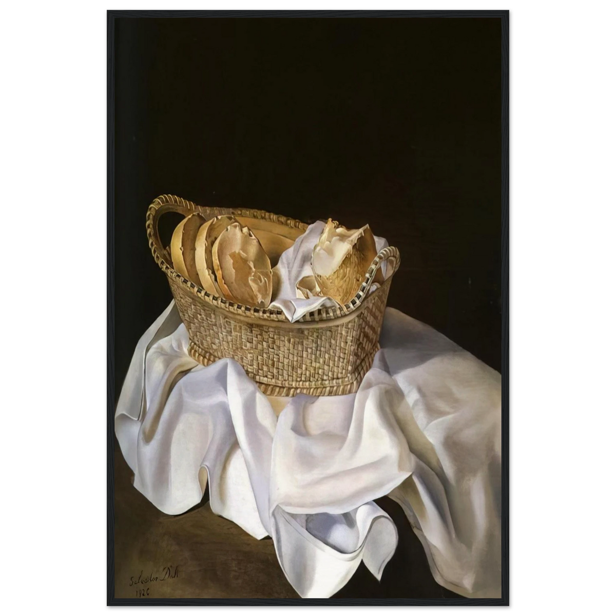 THE BASKET OF BREAD Framed Poster | Salvador Dali Framed Prints Wall Art | Salvador Dali Store
