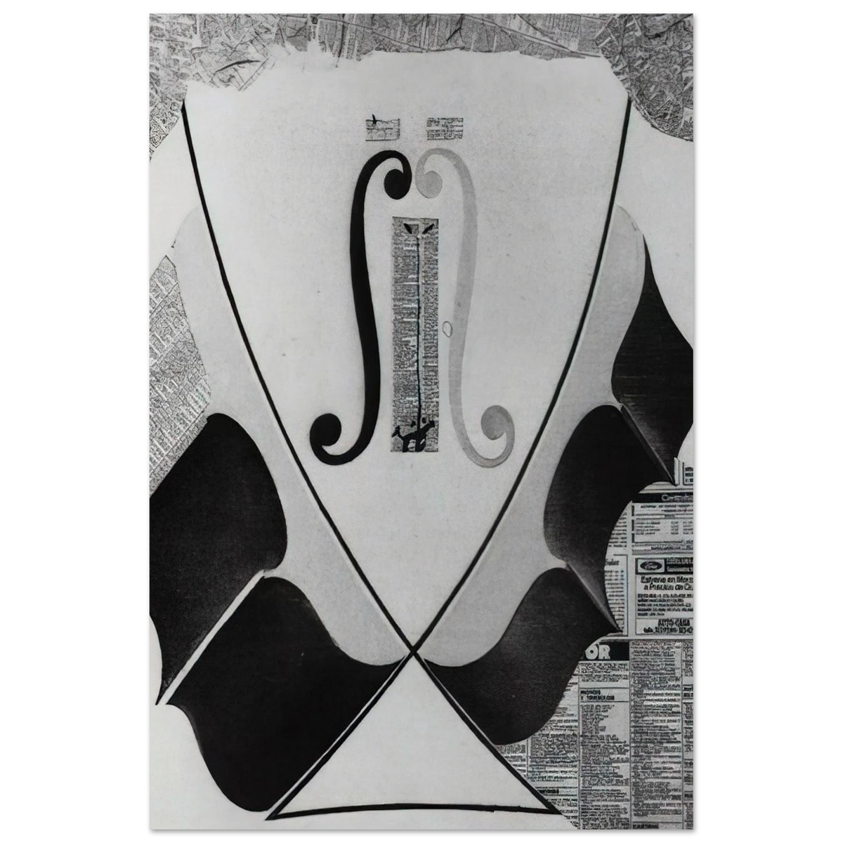 UNTITLED HEAD OF A SPANISH NOBLEMAN FASHIONED BY THE CATASTROPHE MODEL FROM A SWALLOW S TAIL Poster | Salvador Dali Poster | Salvador Dali Store
