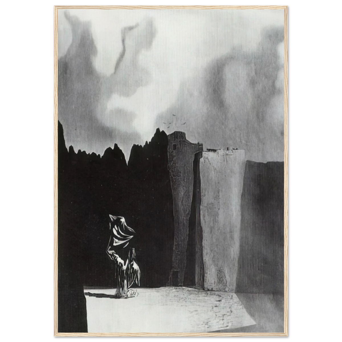 WEST SIDE OF THE ISLE OF THE DEAD Framed Poster | Salvador Dali Framed Prints Wall Art | Salvador Dali Store