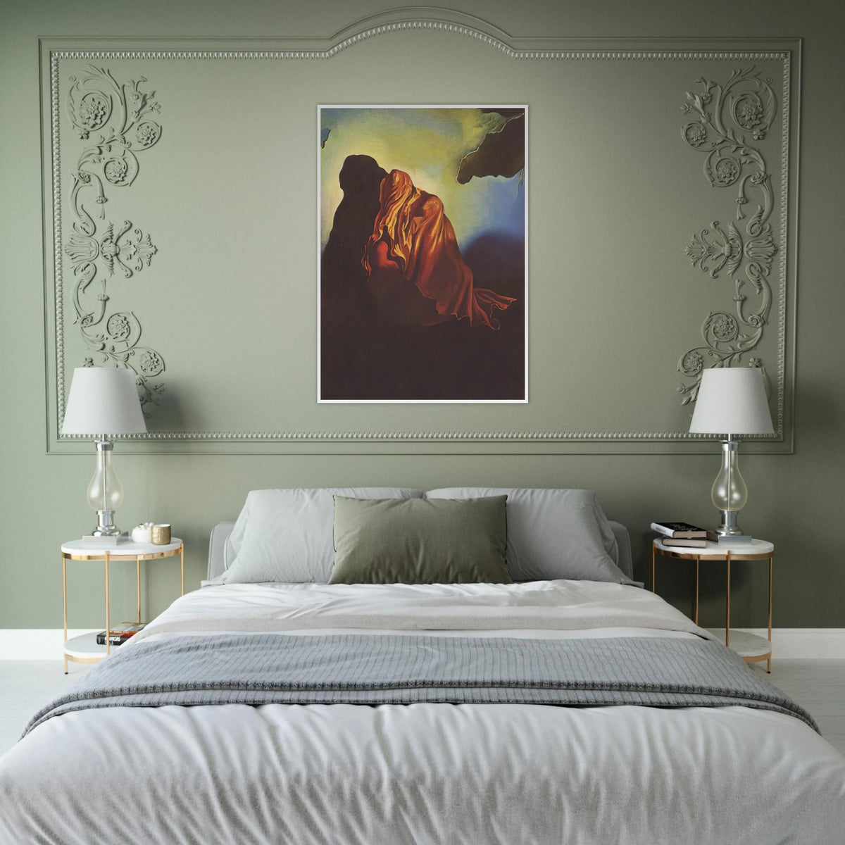THE VEILED HEART Framed Poster | Salvador Dali Framed Prints Wall Art | Salvador Dali Store