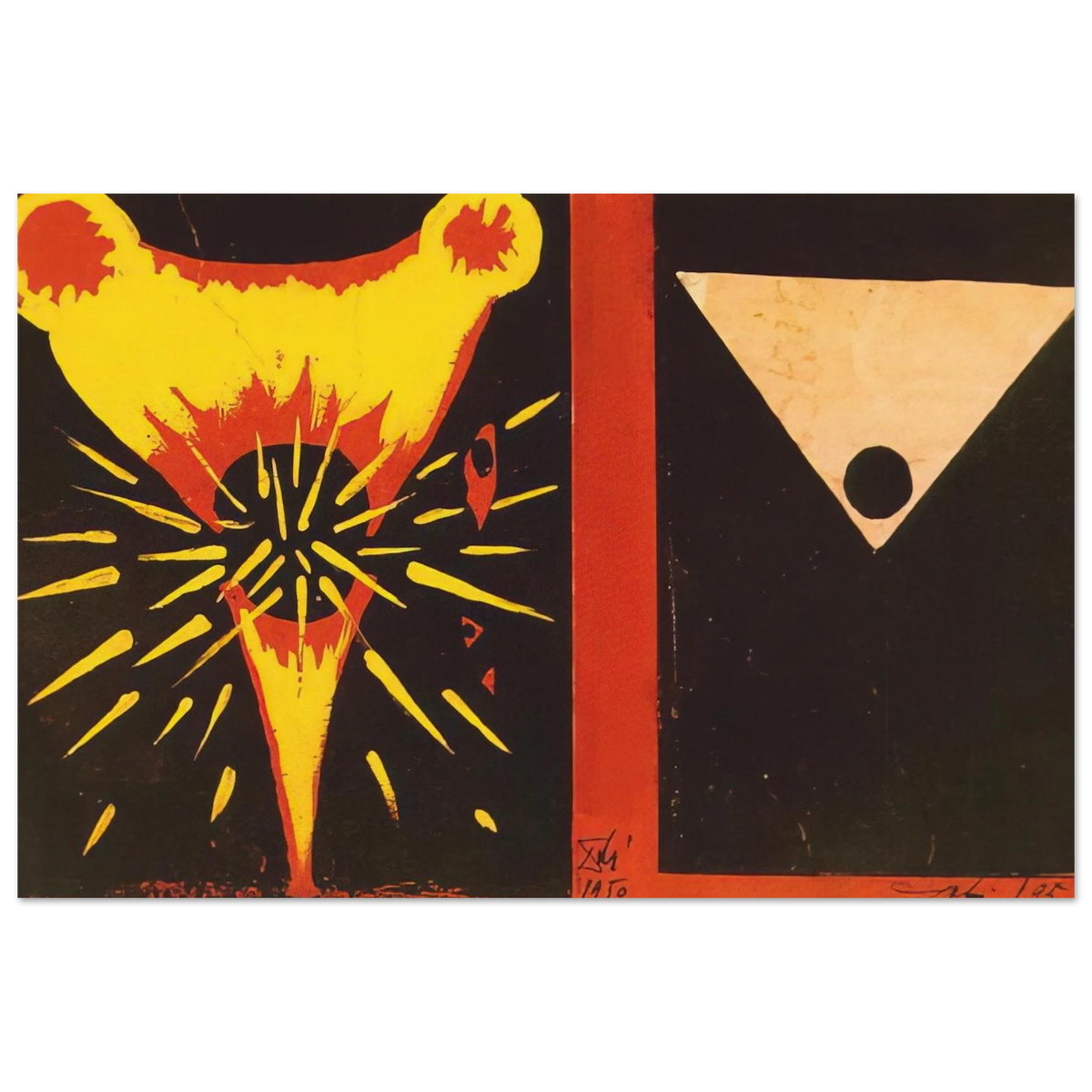 STUDY FOR CHRIST OF ST JOHN OF THE CROSS 1951 Poster | Salvador Dali Poster | Salvador Dali Store