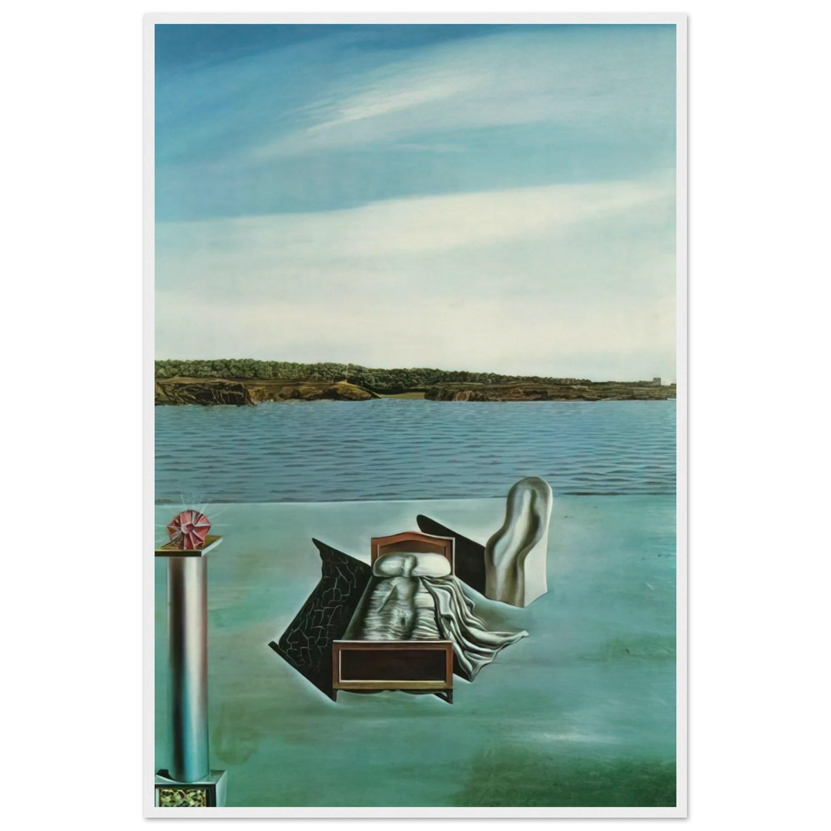SURREALIST COMPOSITION WITH INVISIBLE FIGURES Framed Poster | Salvador Dali Framed Prints Wall Art | Salvador Dali Store
