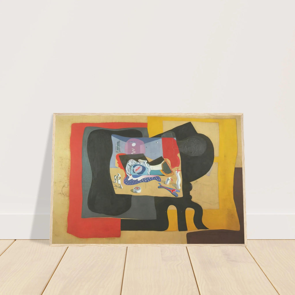 STILL LIFE WITH MOONIGHT Framed Poster | Salvador Dali Framed Prints Wall Art | Salvador Dali Store