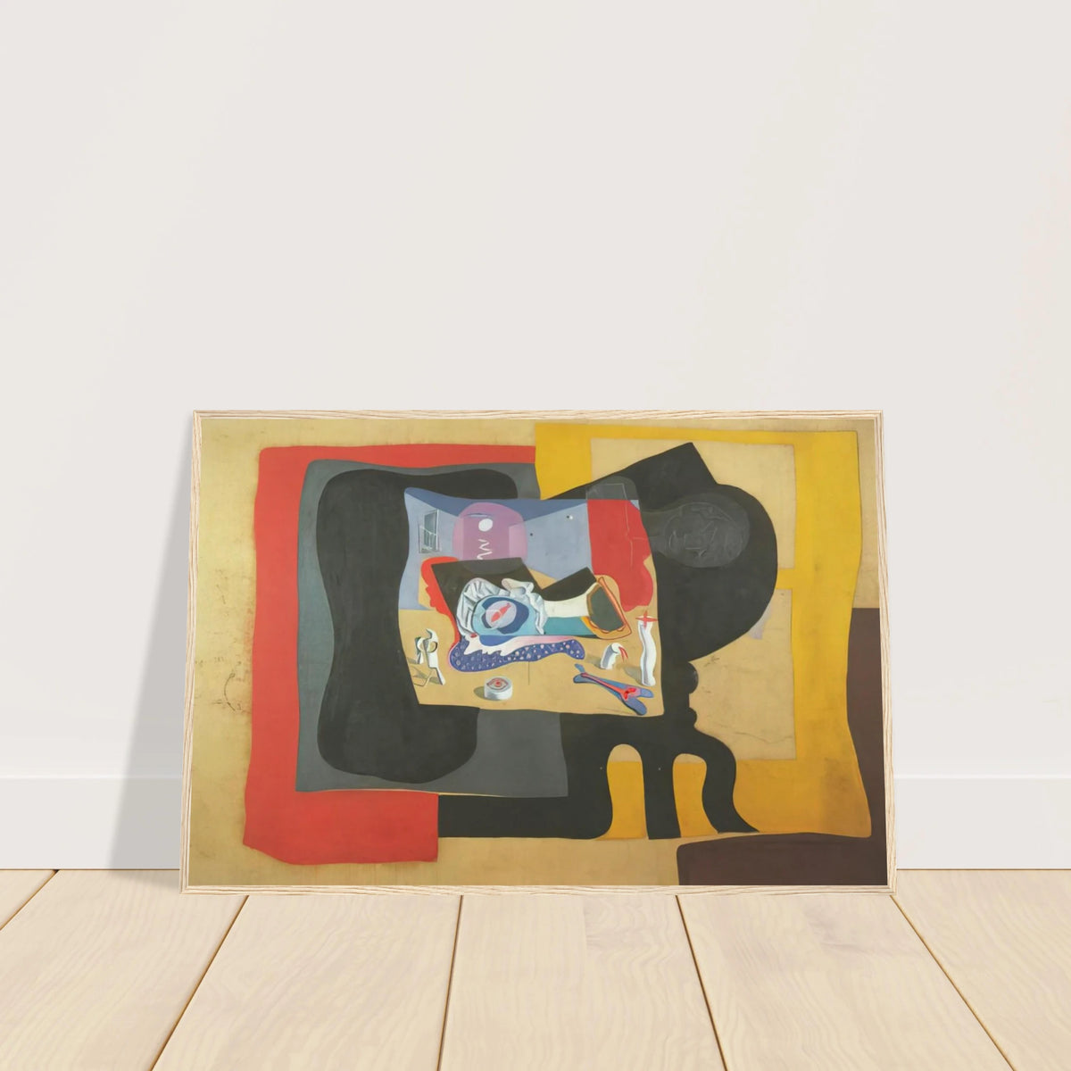 STILL LIFE WITH MOONIGHT Framed Poster | Salvador Dali Framed Prints Wall Art | Salvador Dali Store