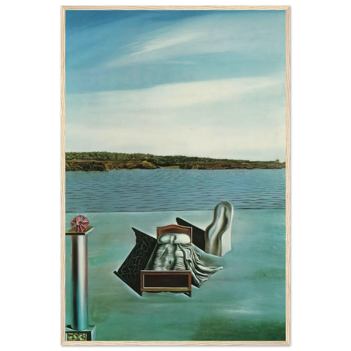 SURREALIST COMPOSITION WITH INVISIBLE FIGURES Framed Poster | Salvador Dali Framed Prints Wall Art | Salvador Dali Store
