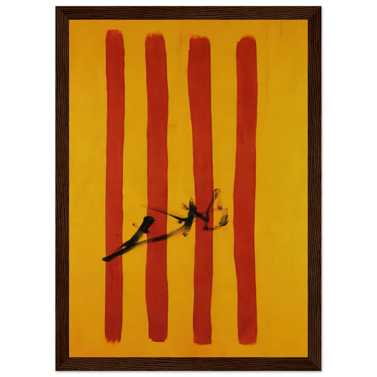 THE DALINIAN SENYERA CATALONIAN NATIONAL FLAG Framed Poster | Salvador Dali Framed Prints Wall Art | Salvador Dali Store