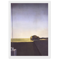 THE TRUE PAINTING OF THE ISLE OF THE DEAD BY ARNOLD B%C3%B6CKLIN AT THE HOUR OF THE ANGELUS Framed Poster | Salvador Dali Framed Prints Wall Art | Salvador Dali Store