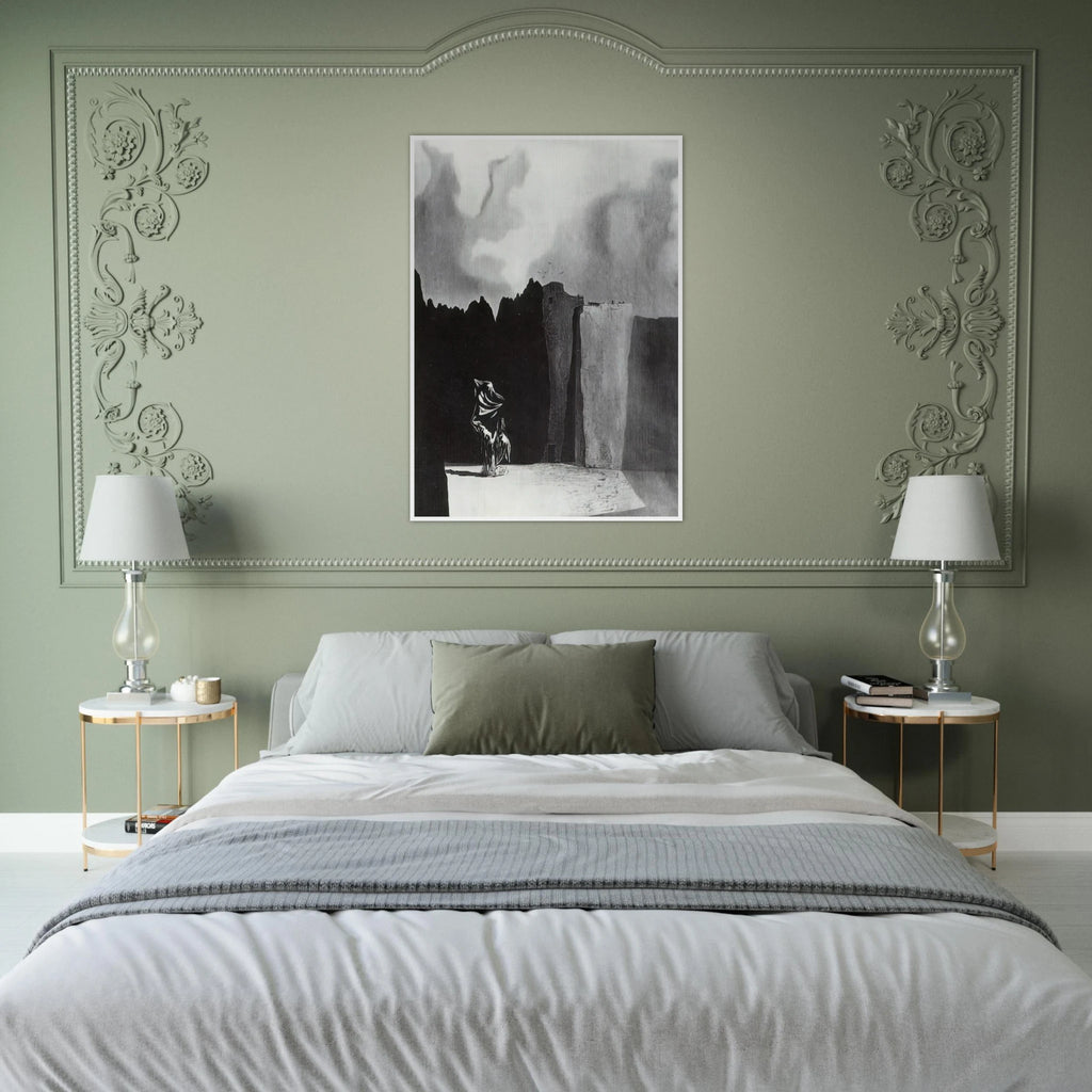 WEST SIDE OF THE ISLE OF THE DEAD Framed Poster | Salvador Dali Framed Prints Wall Art | Salvador Dali Store