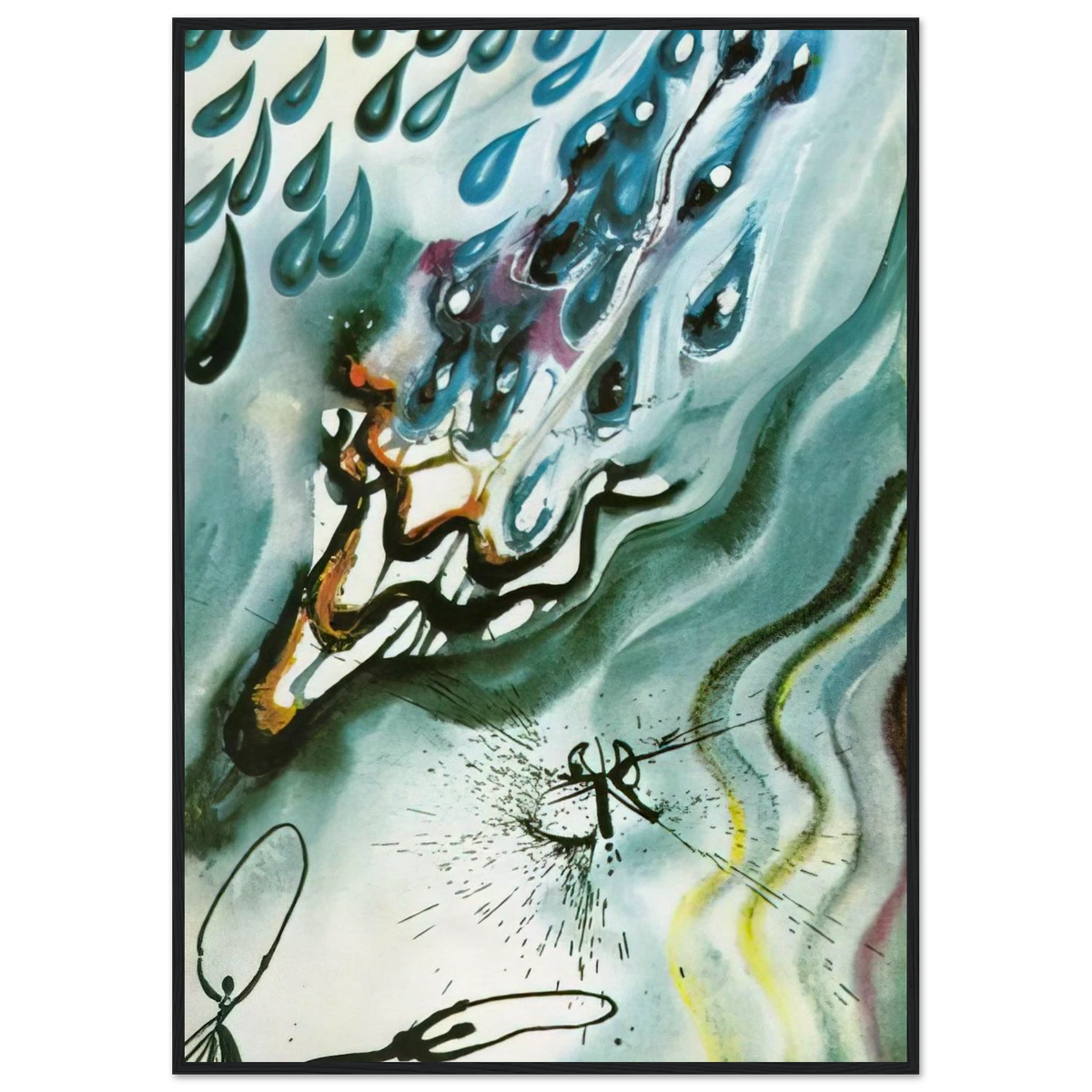 THE POOL OF TEARS Framed Poster | Salvador Dali Framed Prints Wall Art | Salvador Dali Store
