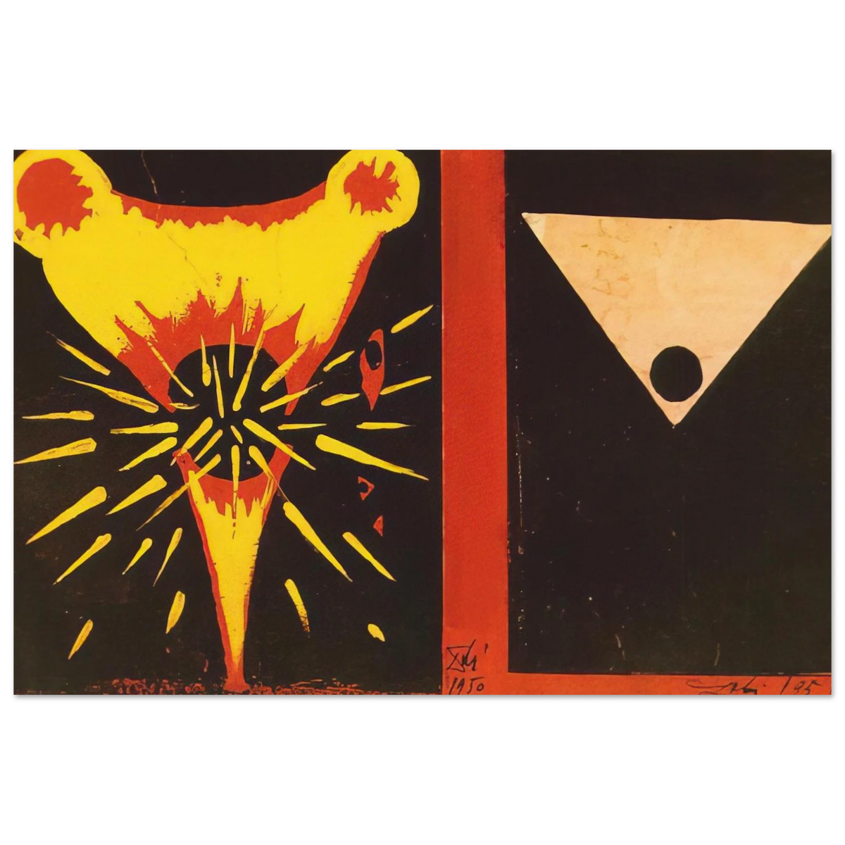 STUDY FOR CHRIST OF ST JOHN OF THE CROSS 1951 Poster | Salvador Dali Poster | Salvador Dali Store