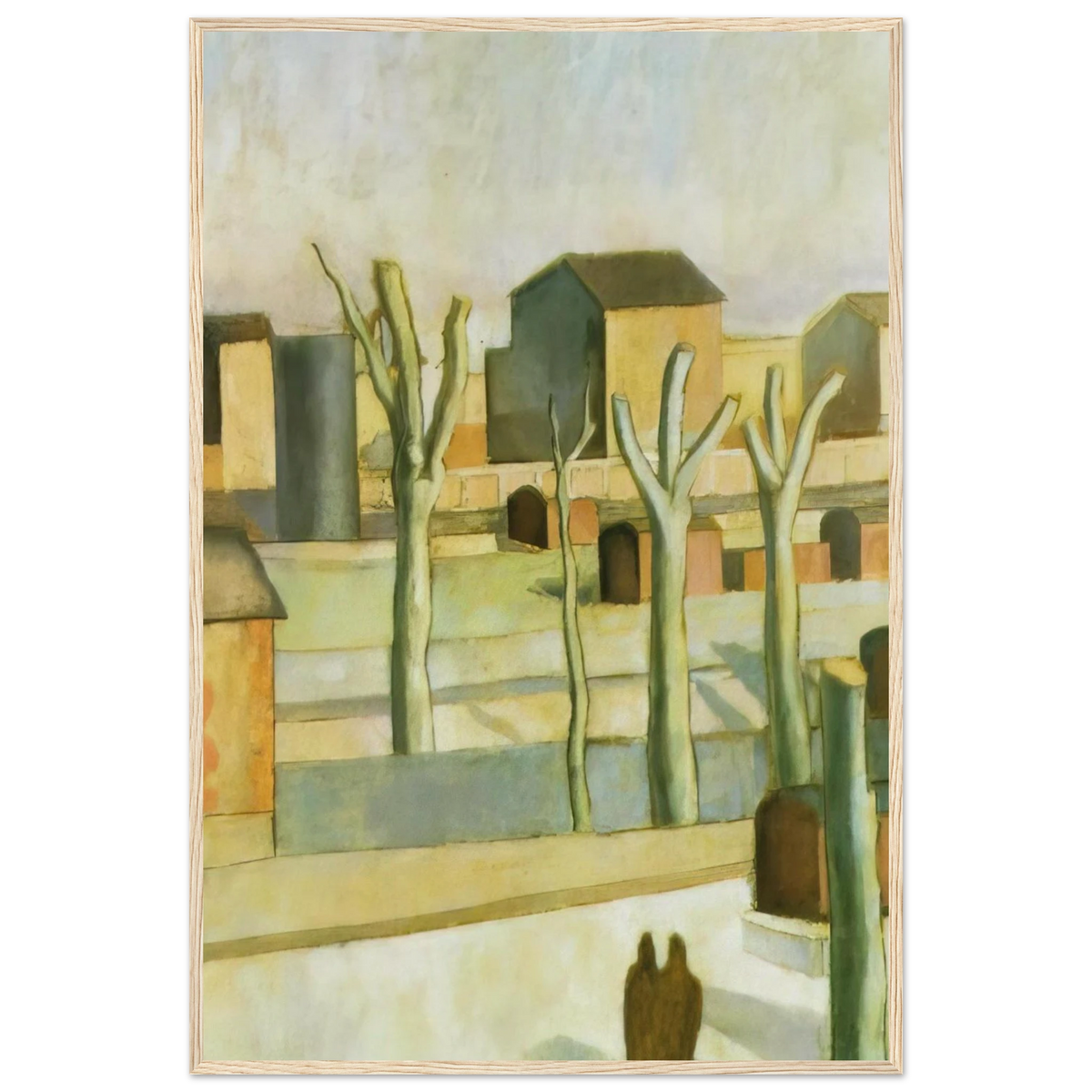 THE STATION AT FIGUERAS Framed Poster | Salvador Dali Framed Prints Wall Art | Salvador Dali Store