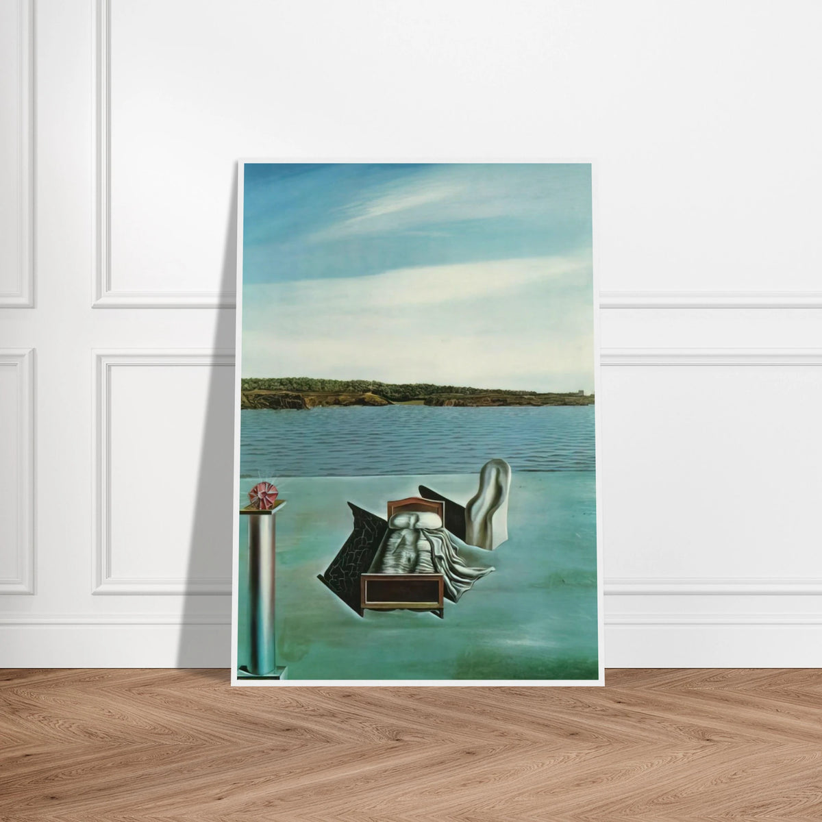 SURREALIST COMPOSITION WITH INVISIBLE FIGURES Framed Poster | Salvador Dali Framed Prints Wall Art | Salvador Dali Store