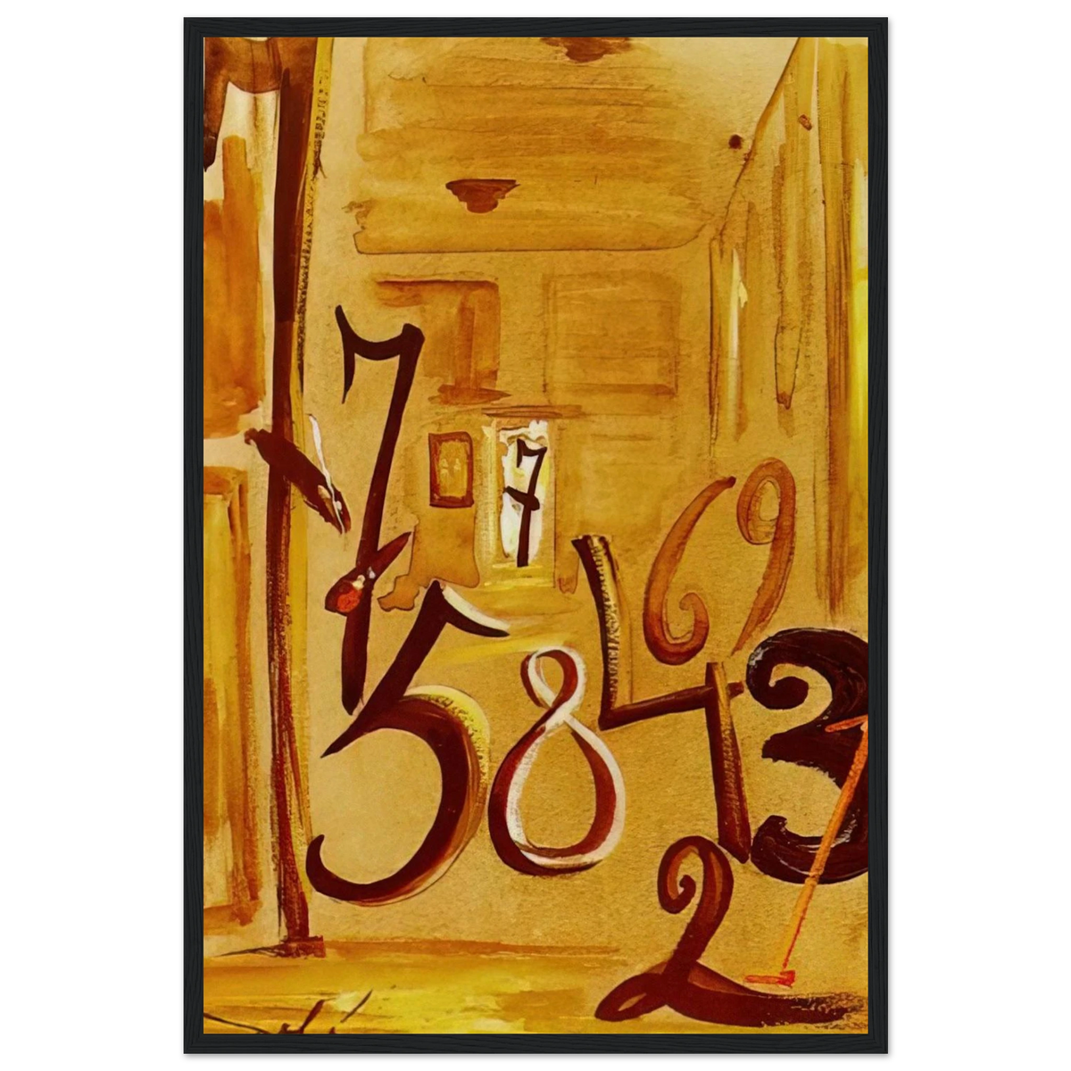 THE MAIDS IN WAITING LAS MENINAS Framed Poster | Salvador Dali Framed Prints Wall Art | Salvador Dali Store