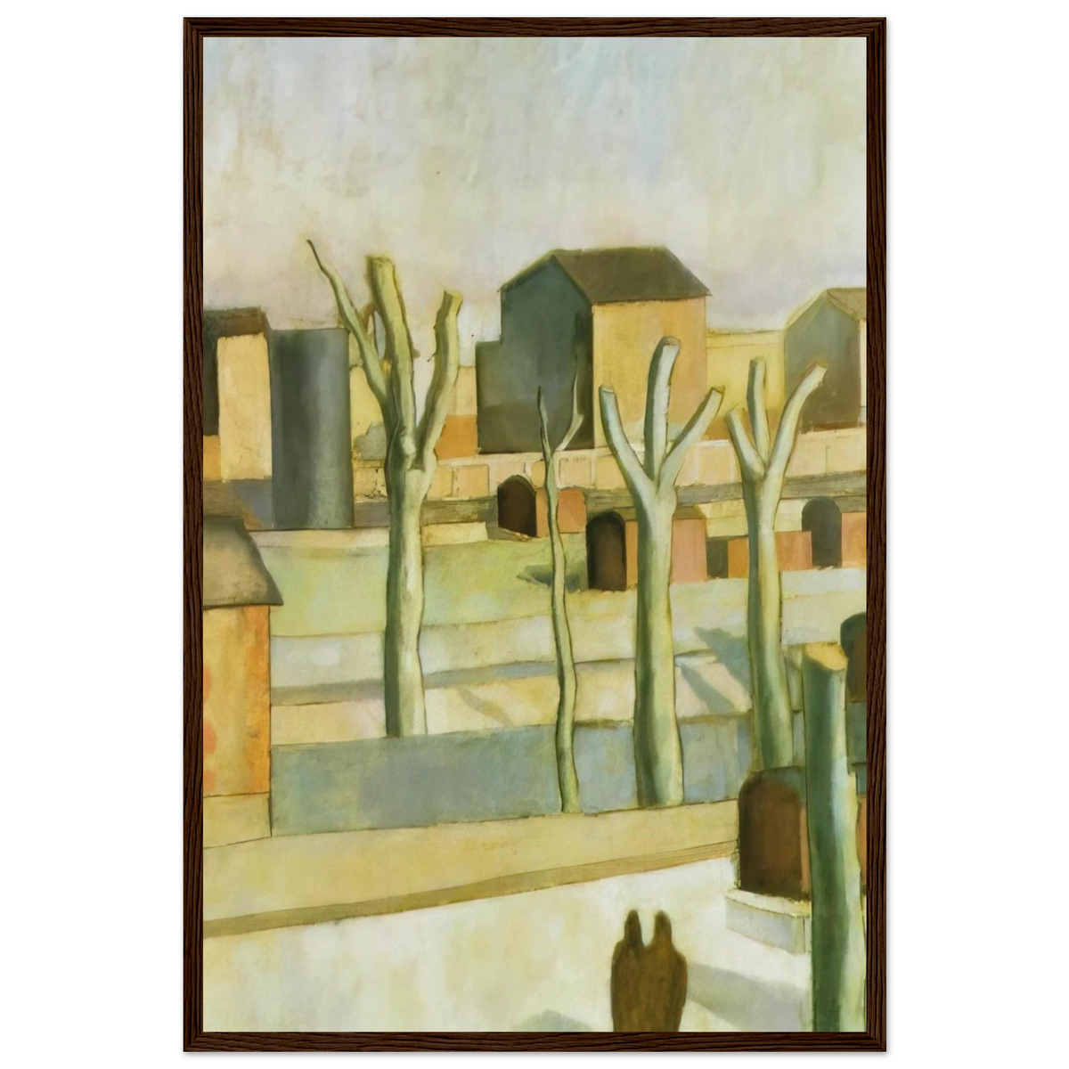 THE STATION AT FIGUERAS Framed Poster | Salvador Dali Framed Prints Wall Art | Salvador Dali Store