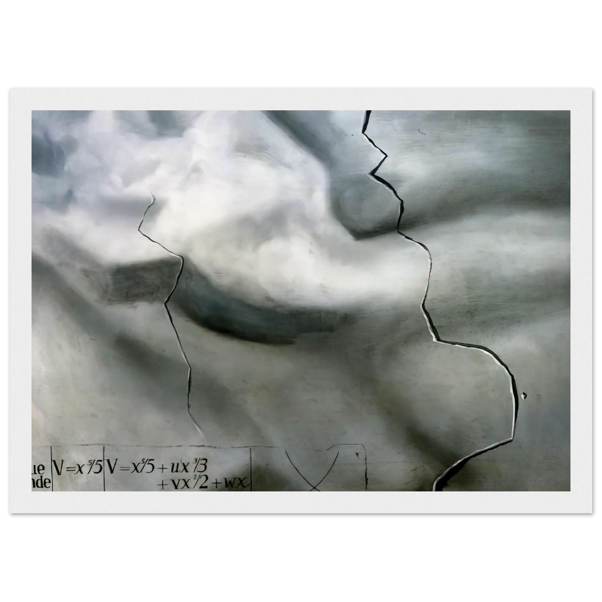 TOPOLOGICAL ABDUCTION OF EUROPE HOMAGE TO RENE THOM Framed Poster | Salvador Dali Framed Prints Wall Art | Salvador Dali Store
